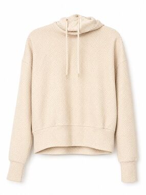 Cozy Women's Cream Knit Hoodie